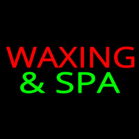 Red Wa ing And Green Spa Neon Skilt