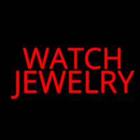 Red Watch Jewelry Neon Skilt