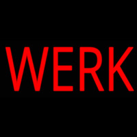 Red Werk Neon Skilt
