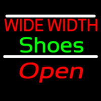 Red Wide Width Green Shoes Open Neon Skilt
