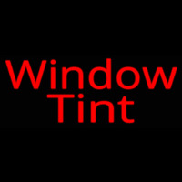 Red Window Tint Neon Skilt