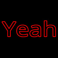 Red Yeah Neon Skilt