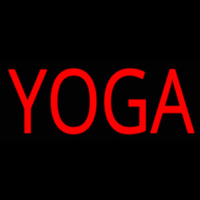 Red Yoga Neon Skilt