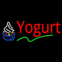 Red Yogurt Logo Neon Skilt