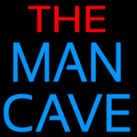 Red and Blue The Man Cave Neon Skilt