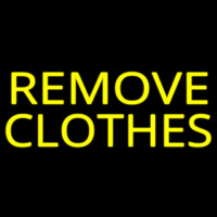 Remove Clothes Neon Skilt