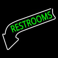 Restrooms Neon Skilt