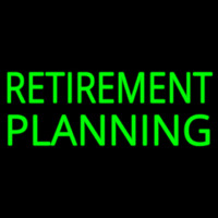 Retirement Planning Neon Skilt