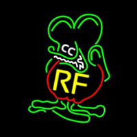 Rf Cartoon Green Neon Skilt