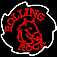 Rolling Rock Neon Skilt