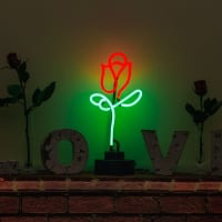 Rose Desktop Neon Skilt