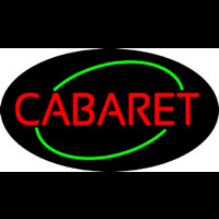 Round Cabaret Neon Skilt