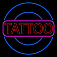 Round Tattoo Neon Skilt
