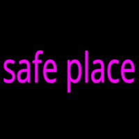 Safe Place Neon Skilt
