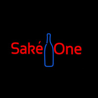 Sake One With Bottle Neon Skilt