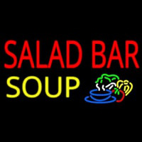 Salad Bar Soup Neon Skilt