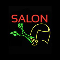 Salon Haircut Logo Neon Skilt