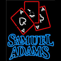 Samuel Adams Ace And Poker Beer Sign Neon Skilt