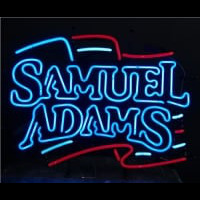 Samuel Adams Flag Neon Skilt