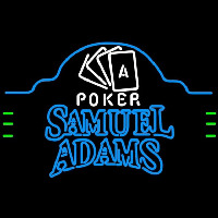 Samuel Adams Poker Ace Cards Beer Sign Neon Skilt