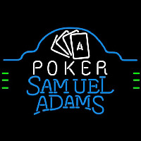 Samuel Adams Poker Ace Cards Beer Sign Neon Skilt