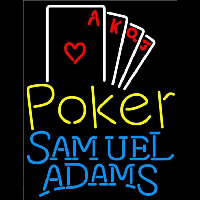 Samuel Adams Poker Ace Series Beer Sign Neon Skilt