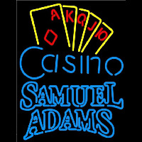 Samuel Adams Poker Casino Ace Series Beer Sign Neon Skilt