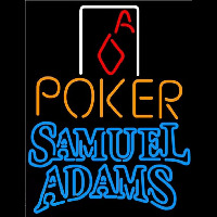 Samuel Adams Poker Squver Ace Beer Sign Neon Skilt