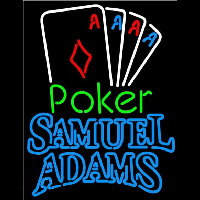 Samuel Adams Poker Tournament Beer Sign Neon Skilt