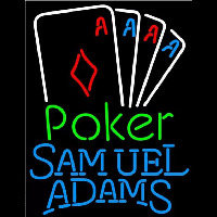 Samuel Adams Poker Tournament Beer Sign Neon Skilt