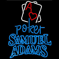 Samuel Adams Rectangular Black Hear Ace Beer Sign Neon Skilt