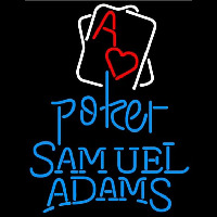 Samuel Adams Rectangular Black Hear Ace Beer Sign Neon Skilt