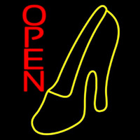 Sandal High Heel Logo Open Neon Skilt