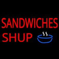 Sandwiches Soup Neon Skilt