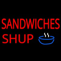 Sandwiches Soup Neon Skilt