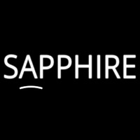 Sapphire Block Neon Skilt