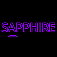 Sapphire Purple Neon Skilt
