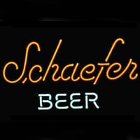 Schaefer Øl Logo Pub Fremvisning Butik Bar Neon Skilt Gave Hurtig Fragt