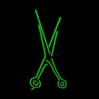 Scissors Sign Neon Skilt