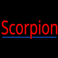 Scorpion Red 3 Neon Skilt