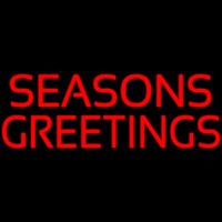 Seasons Greeting Neon Skilt