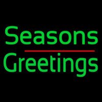 Seasons Greetings 1 Neon Skilt