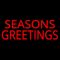 Seasons Greetings Block Neon Skilt