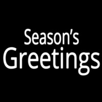 Seasons Greetings Neon Skilt