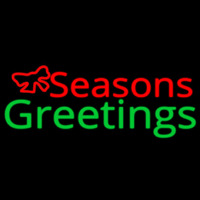 Seasons Greetings Neon Skilt