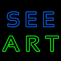 See Art Neon Skilt