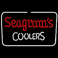 Segrams Coolers Beer Sign Neon Skilt