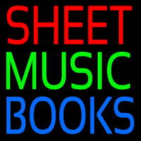 Sheet Music Books 1 Neon Skilt