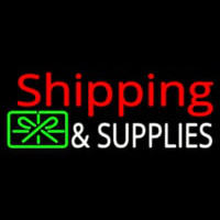 Shipping And Supplies With Logo Neon Skilt