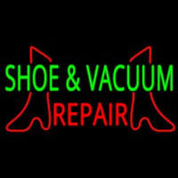 Shoe And Vacuum Repair Neon Skilt